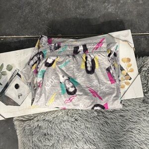 FRIENDS Elastic Drawstring Waist Gray Lounge Pajama PJs Joggers Pants 2X 18W-20W